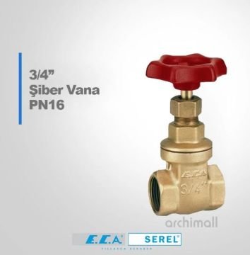 Eca 3/4'' Şiber Vana