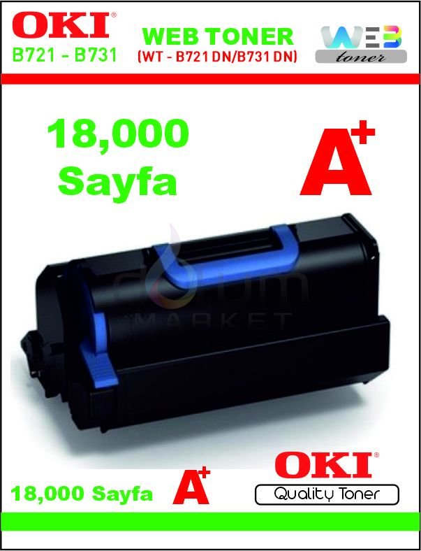 WEB TONER Oki 45488802 WT-B721/B731