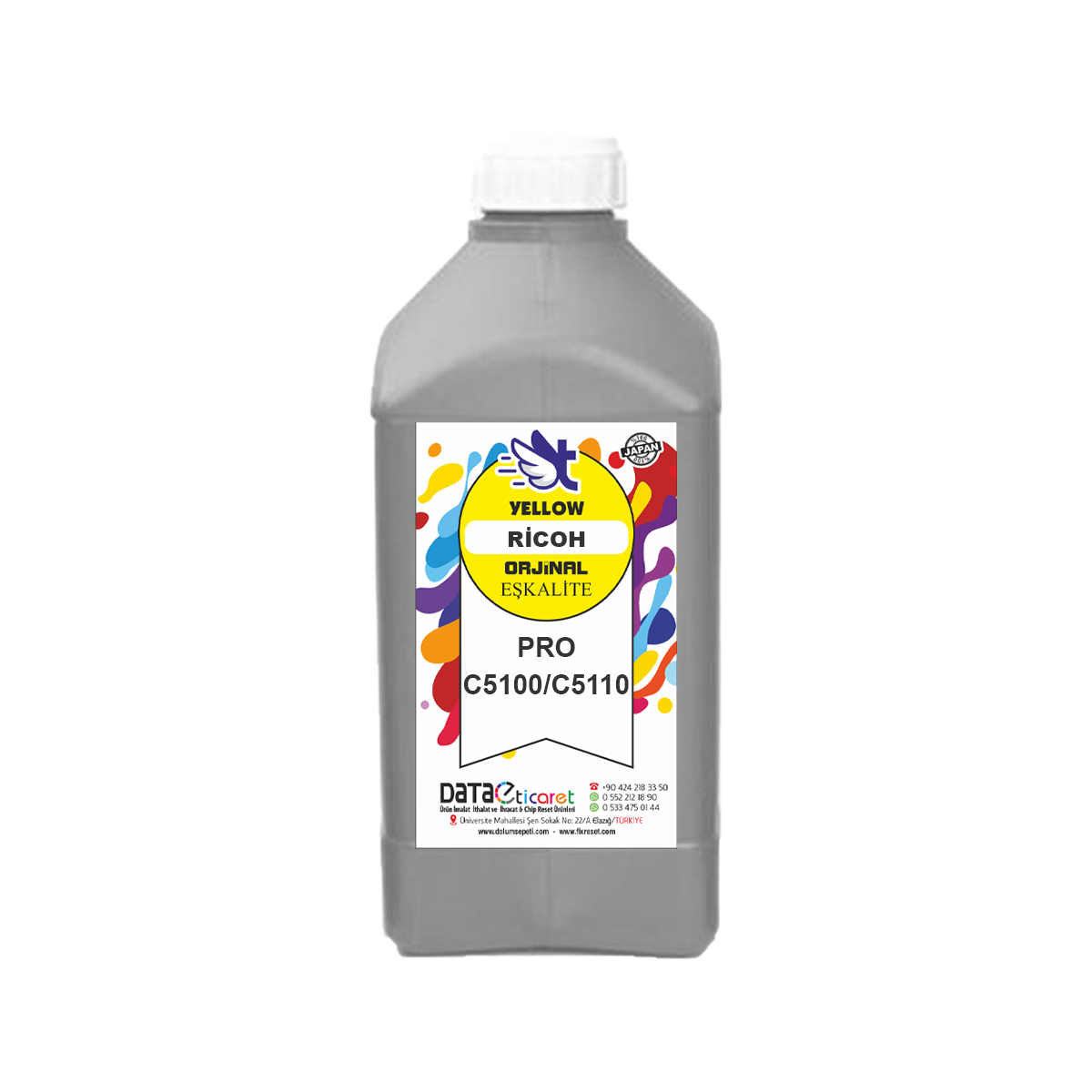 Ricoh Pro C5200 C5210 C5100 C5110 Sarı Toner Dolum Toz