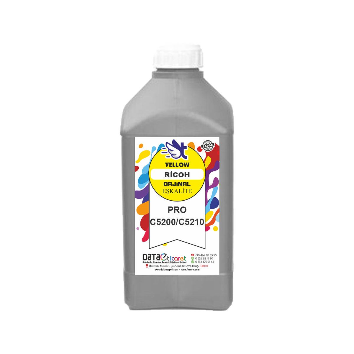 Sarı Pro C5200 C5210 C5100 C5110 Yellow JAPON Toner Tozu