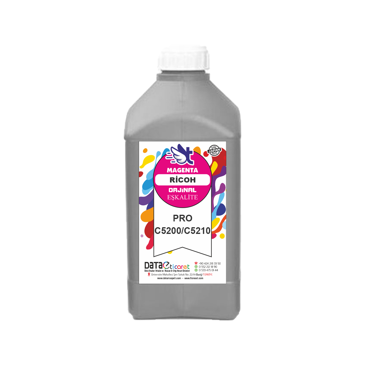 Kırmızı Pro C5200 C5210 C5100 C5110 Magenta JAPON Toner Tozu