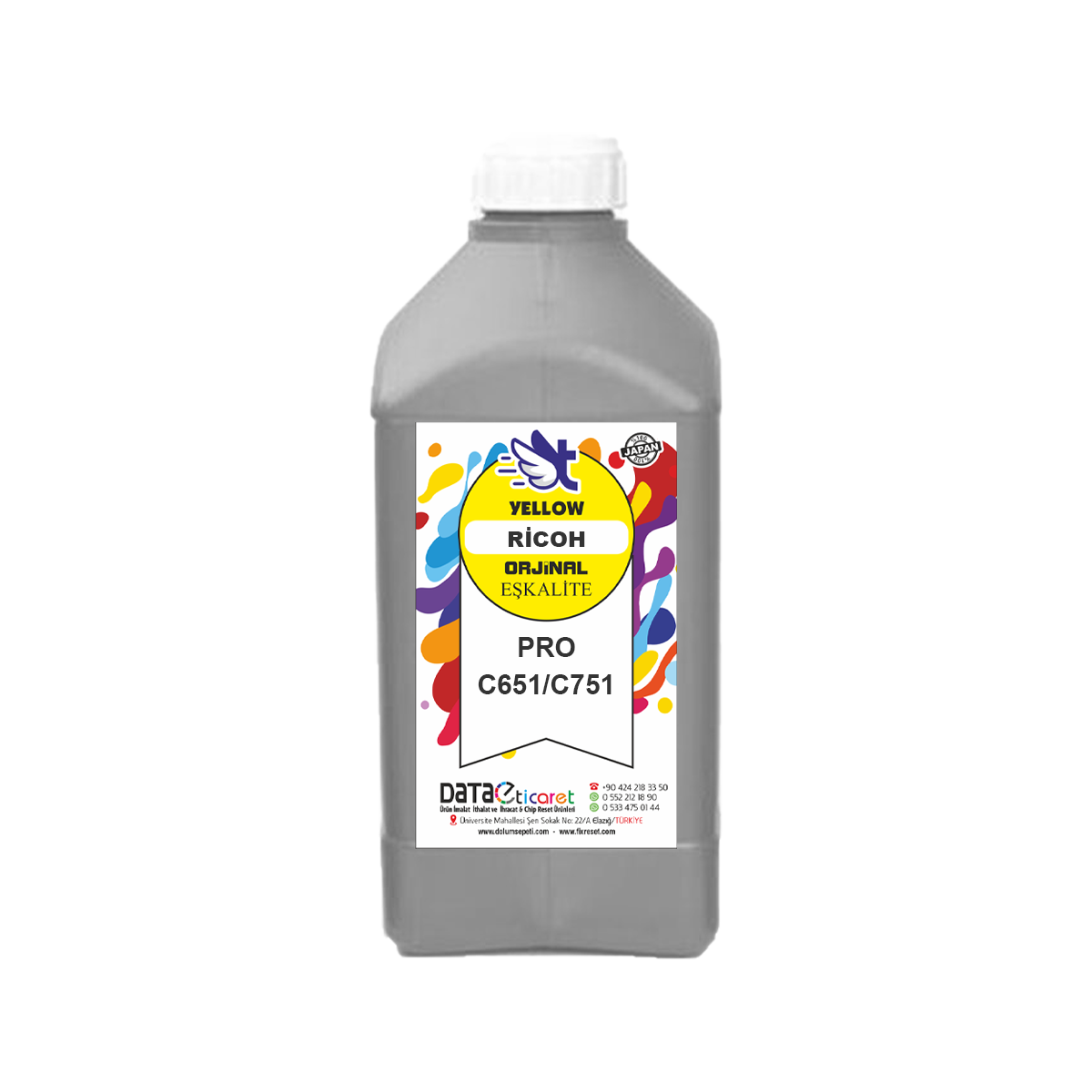 Sarı Pro C651 / C751 Yellow Toner Tozu