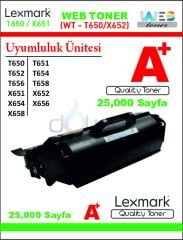 WEB TONER LEXMARK T650H11E WT-T650/X652