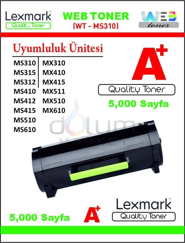 WEB TONER LEXMARK 50F5H00 WT-MS310