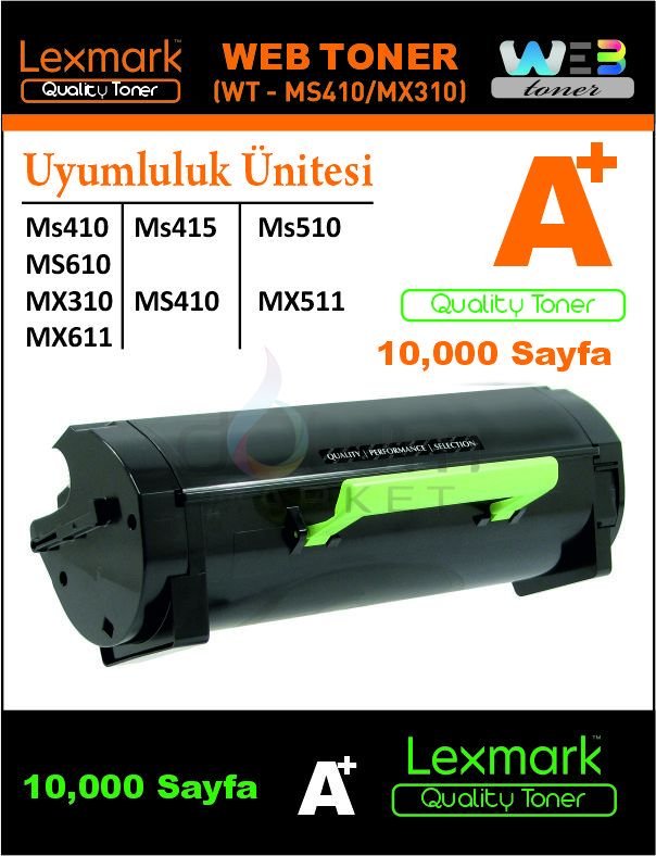 WEB TONER LEXMARK 50F5X00/60F5H00 WT-MS410/MX310