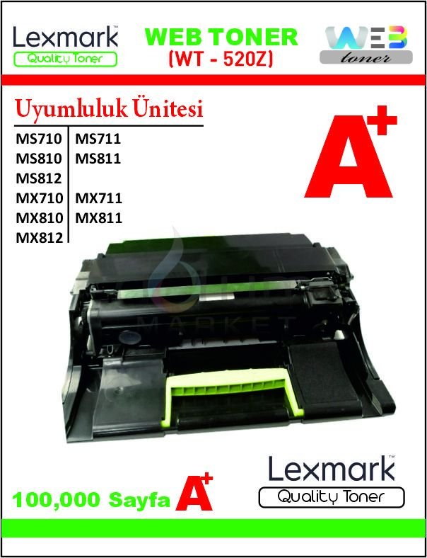 WEB TONER LEXMARK 52D0Z00 WT-520Z