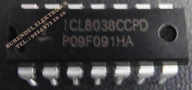 ICL8038 ENTEGRE ICL8038CCPD