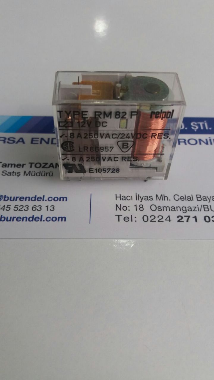 RM82P 12VDC 2KONTAK ROLE RELAY RELPOL