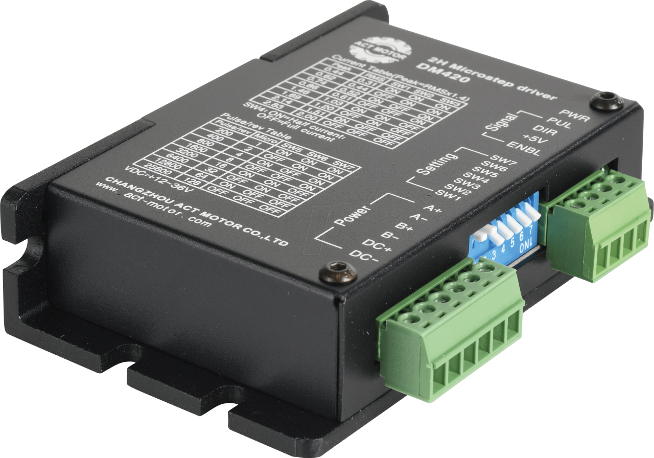 DM420 Stepper motor driver for NEMA 17, 12 - 36 V BURENDEL