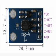 GY-61 ADXL335 3 Eksen İvme Sensör Modülü BURENDEL