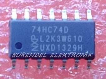 74HC74 SMD ENTEGRE SOIC 74HC74D BURENDEL