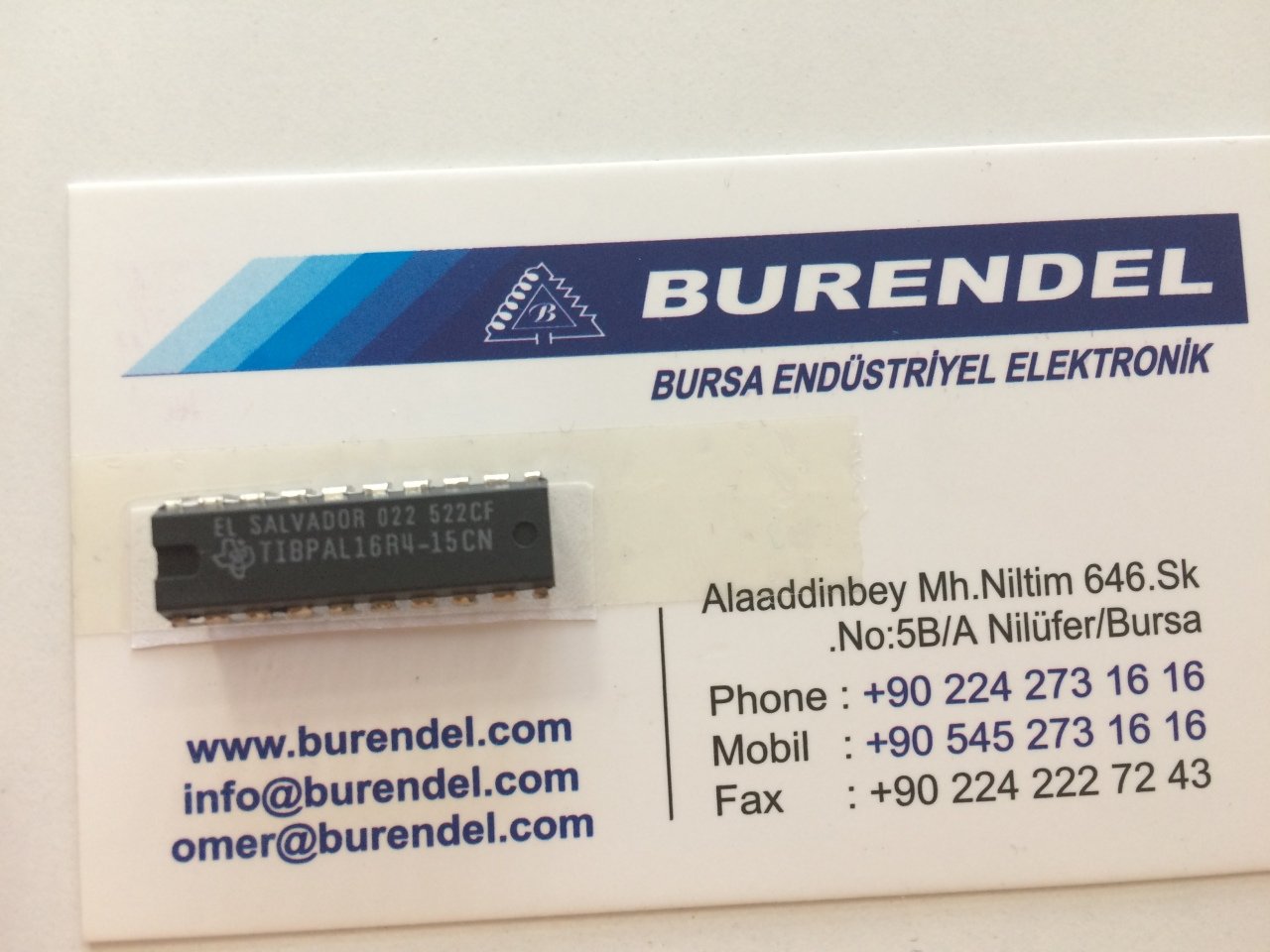 TIBPAL16R4-15CN BURENDEL