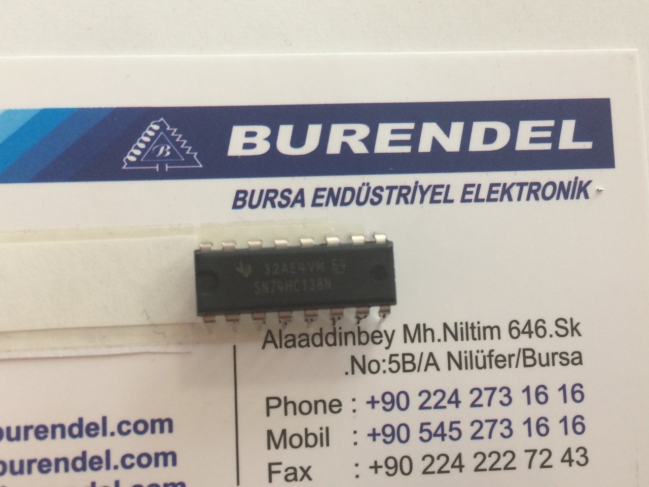SN74HC138N DIP ENTEGRE BURENDEL