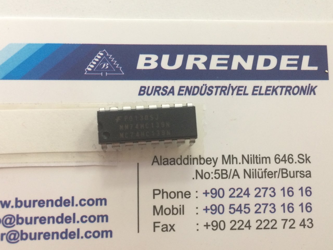 74HC139N DIP ENTEGRE BURENDEL