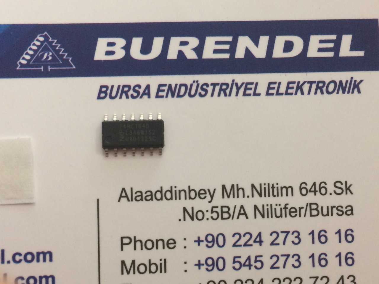 74HC164D SO14 ENTEGRE BURENDEL