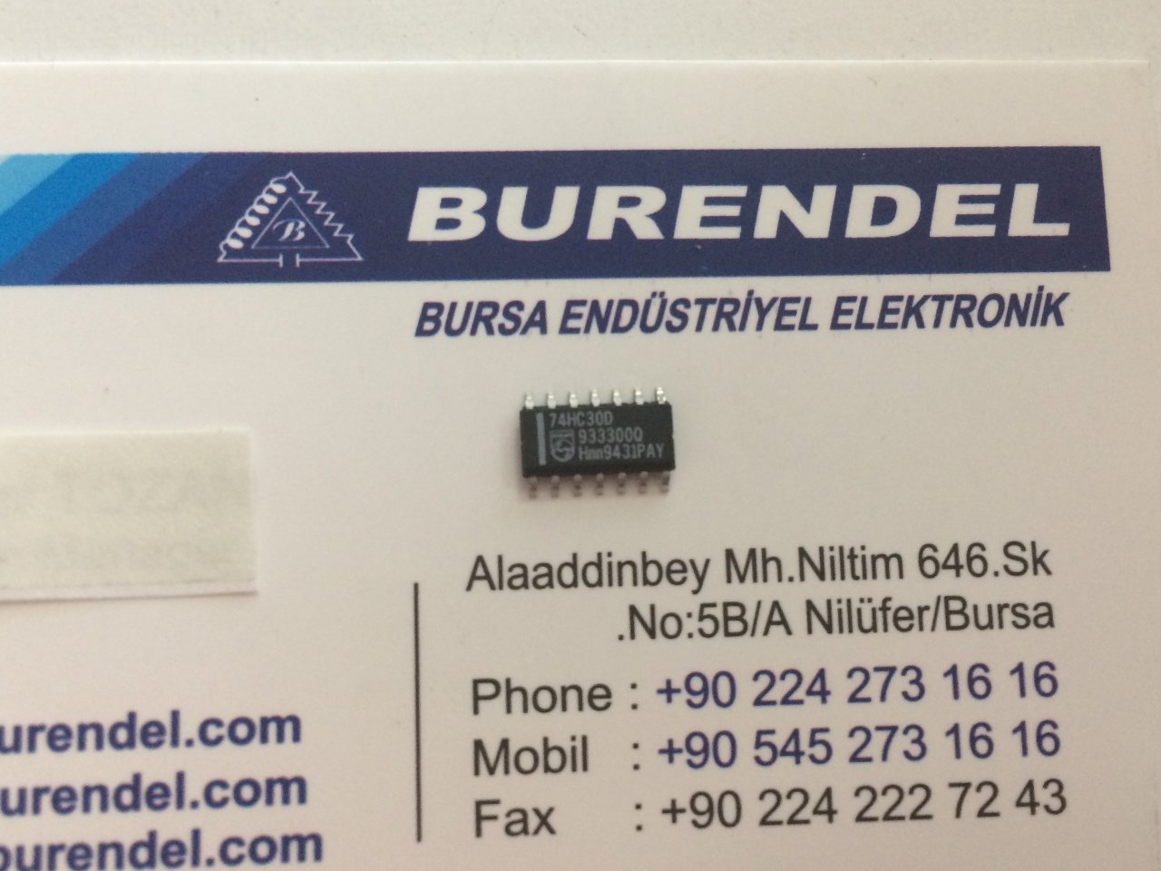74HC30 74HC30D SO14 BURENDEL