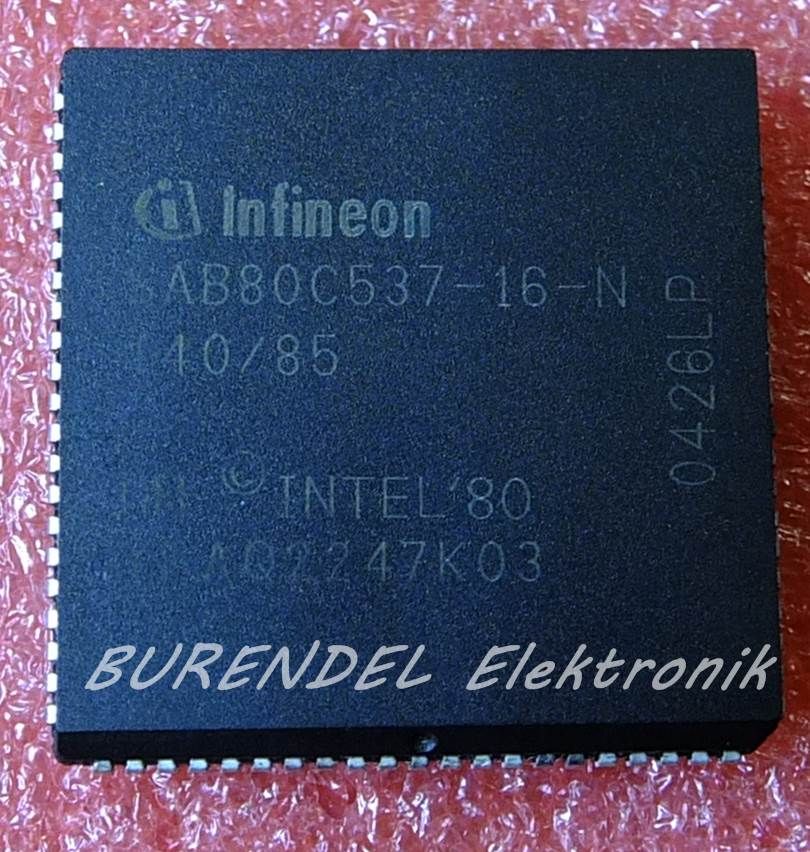 SAB-80C537-16-N PLCC  ENTEGRE BURENDEL
