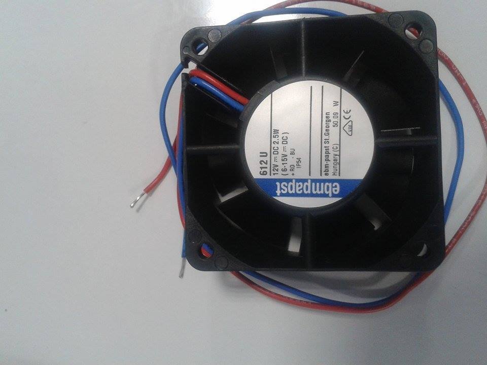 612 U 12 V DC 2.5 W ( 6-15 V -DC  ) EBMPAPST FAN BURENDEL