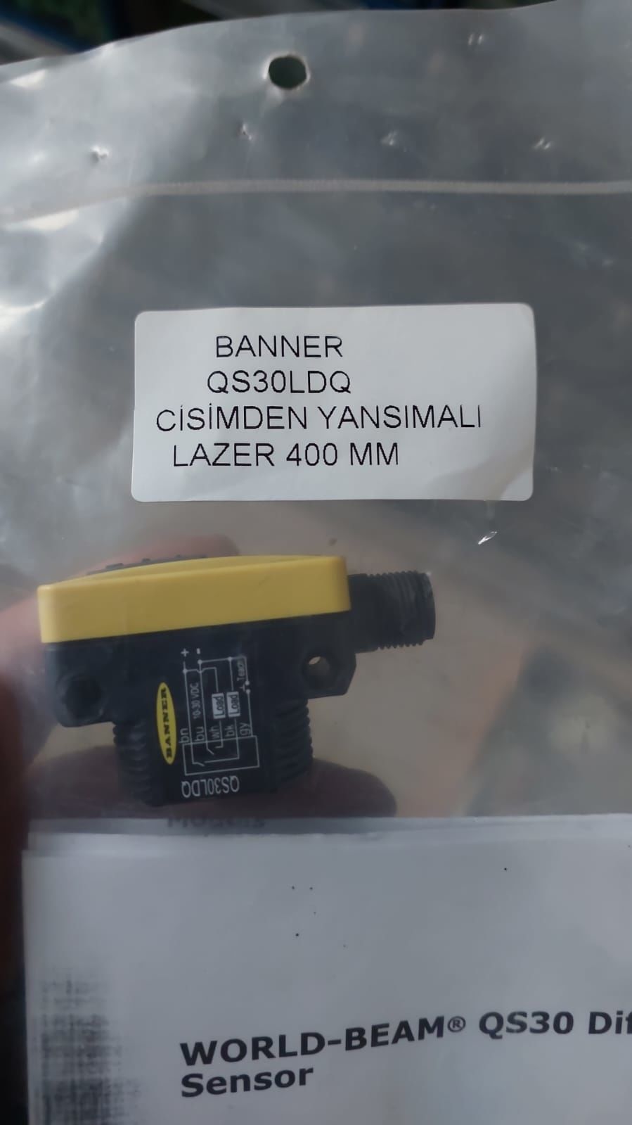 QS30LDQ CİSİMDEN YANSIMALI LAZER 400MM