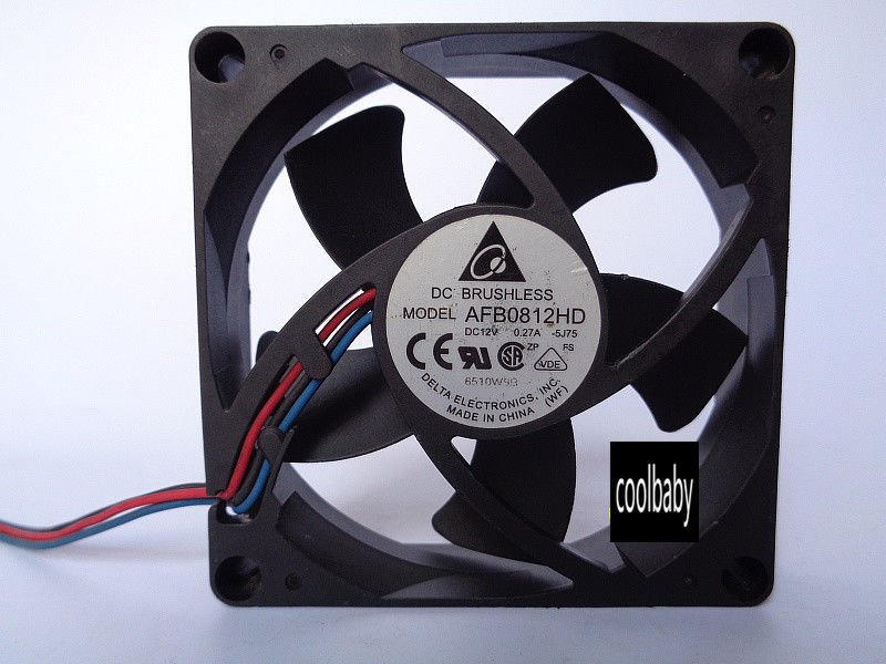 AFB08212HD-5J75 12 V 0.27mA DELTA FAN BURENDEL