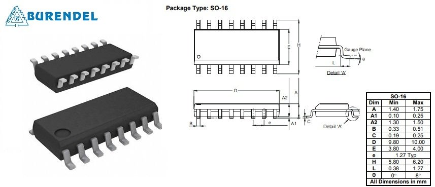 74HC594 ENTEGRE SMD