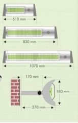 3000W Bio-İnfrared Seramik Duvar Uzaktan Kumandalı Isıtıcı