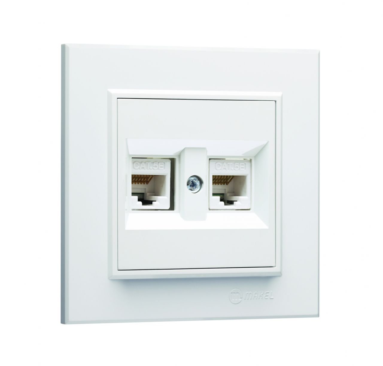 KAREA BEYAZ İKİLİ DATA PRİZİ 2AD.CAT5