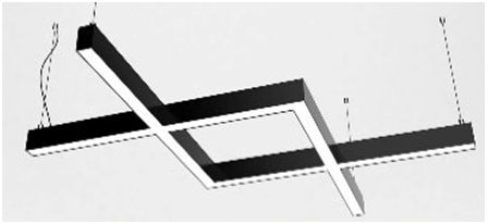 NY 9025.2404 CROSS KNITTING LED LINEAR SARKIT ARMATÜR