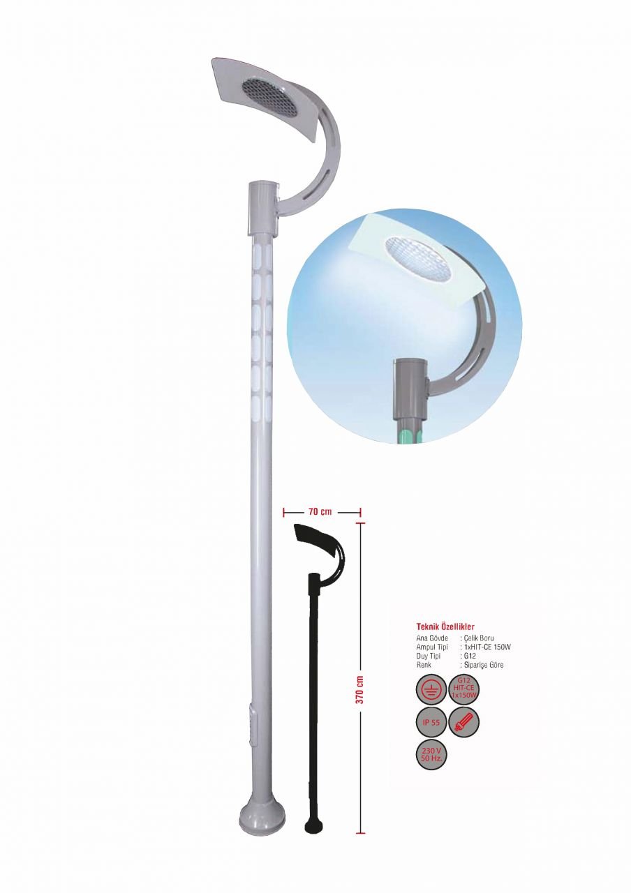 NY 8455 RGB LED Gövde + Endirekt Aydınlatma Direği