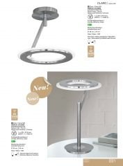 CLARC LED Krom Tekli Sarkıt Avize