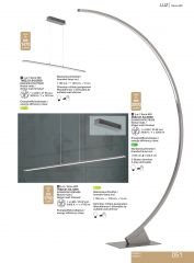 LUZ LED Mat Nikel Lambader