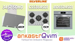 Silverline Gri Ankastre Set - 3457 Soho 80cm, CS5364S01  BO6504S01  video inceleme