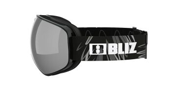 Floz Siyah Çerçeve Silver Mirror Lens Kayak Gözlüğü