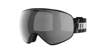 Floz Siyah Çerçeve Silver Mirror Lens Kayak Gözlüğü