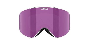 Flow Beyaz Çerçeve Smoke Pink  Lens Kayak Gözlüğü