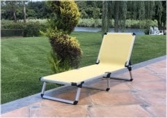 Alüminyum Katlanır Şezlong I YELLOW