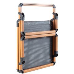 Alüminyum Katlanır Sandalye I Black in TEAK