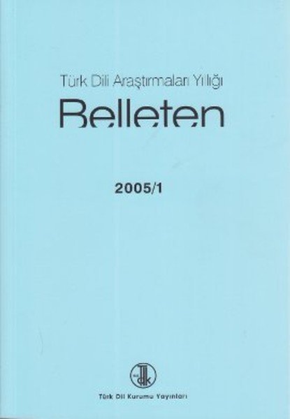 Türk Dili Araştırmaları Yıllığı Belleten 2005 1