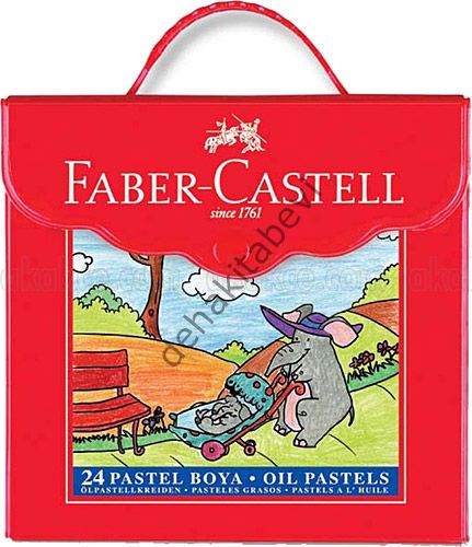 Faber-Castell Plastik Çantalı Pastel Boya 24 Renk