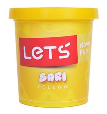 Lets Tek Renk Oyun Hamuru Sarı 150 Gr
