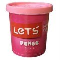 Lets Tek Renk Oyun Hamuru Pembe 150 Gr