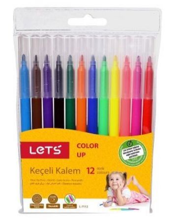 Lets Keçeli Kalem 12 Renk L 7112