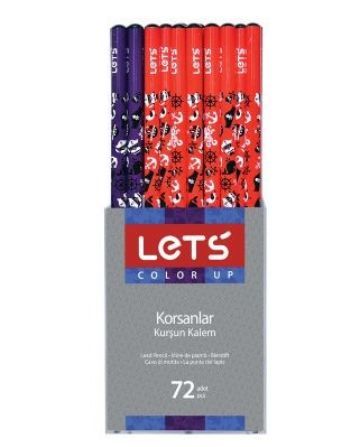 Lets Korsanlar Kurşun Kalem 72li Kutuda