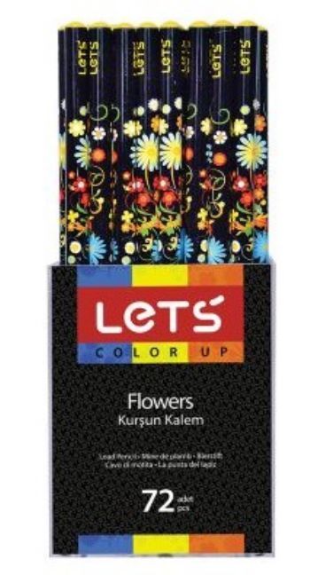 Lets Flowers Kurşun Kalem 72li Kutuda