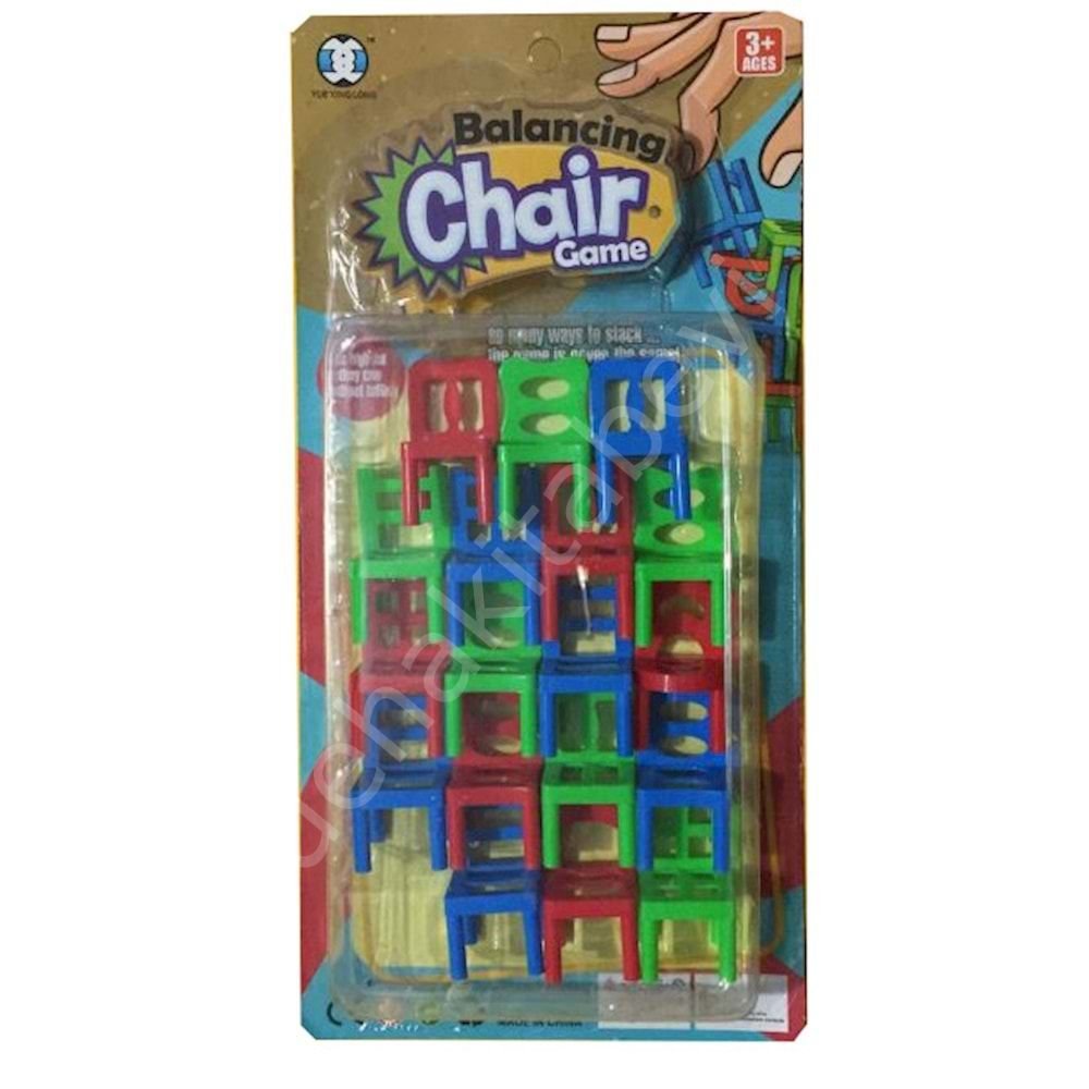 Sandalye Jenga Denge Oyunu