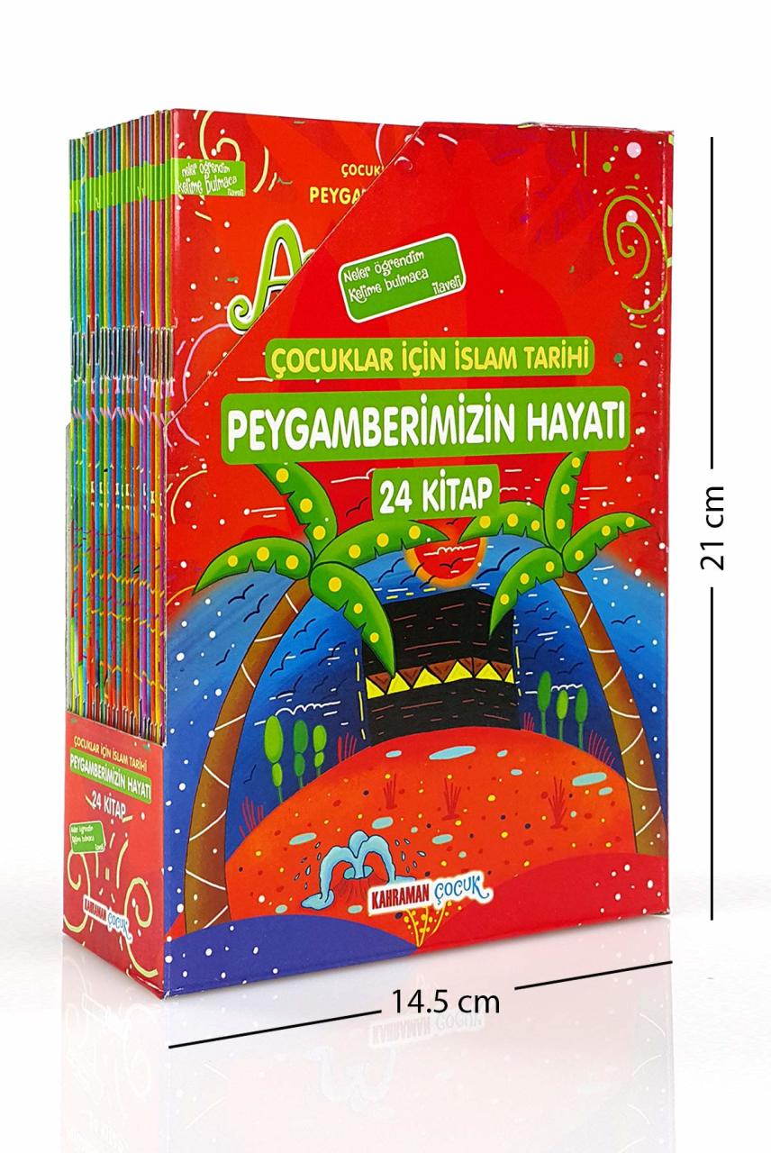 Peygamberimizin Hayatı (Çevirmeli 24 Kitap, 4 Renk, Kuşe,K.kapak, Tk, , Kahraman Çocuk Yayınları