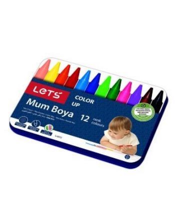 Lets 12 Renk 11mm Jumbo Mum Boya