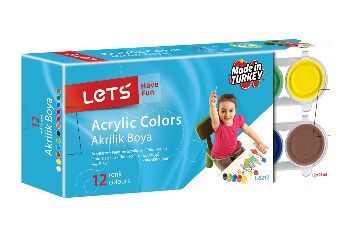 Lets Akrilik Boya 12 Renk 25mg