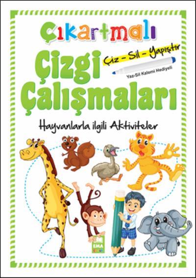 Çıkartmalı Çizgi Çalışmaları - Hayvanlar, Ema Çocuk