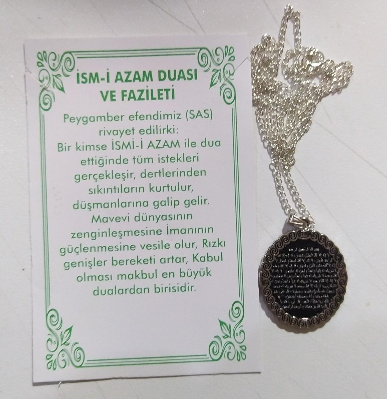 İsmi Azam Duası Kolye